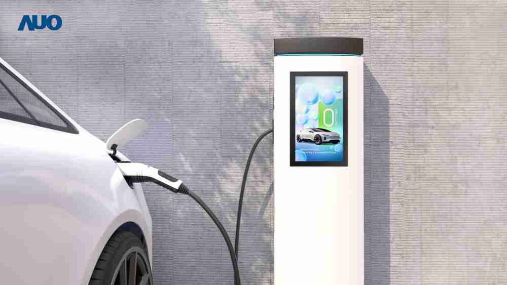 友達〝EVSE車用充電樁解決方案〞專為電動汽車充電樁設計，，，，具有高亮度、、、、克服戶外艱難環境的耐溫、、耐紫外線等特性，，並搭載散熱性及擴充性強的高效能工業電腦，，可實現人機互動訴求，，，，如資訊顯示、、支付等應用